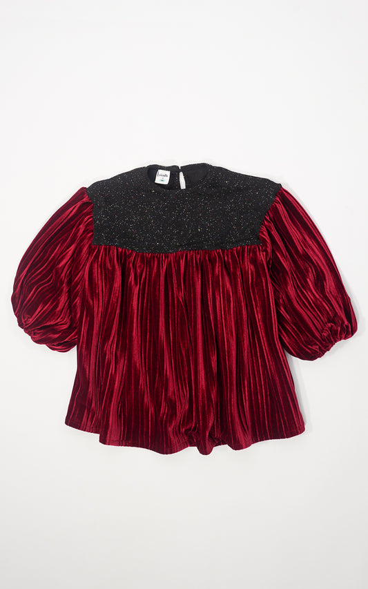 VESTIDO VINO VELVET