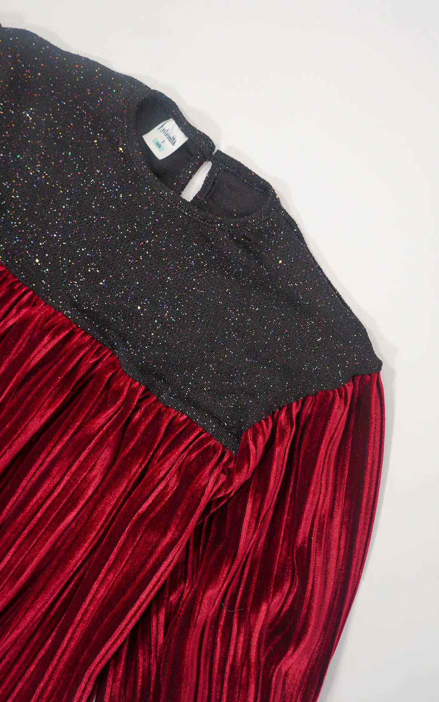 VESTIDO VINO VELVET