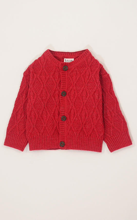 CARDIGAN ELEONOR ROJO